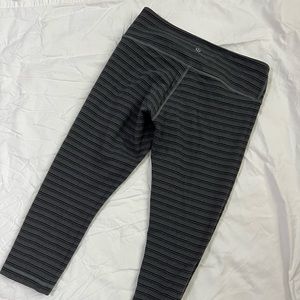 Lululemon Knit Striped Crop Leggings